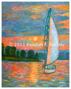 Blue Ridge Parkway Artist is Pleased to sell Another print of Smith Mountain Lake and Fun with Santa...